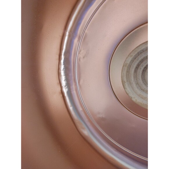 VTG 50s West Bend Rosey Copper Colored Metal locking Cake Carrier 14.5" dia. - Picture 8 of 16